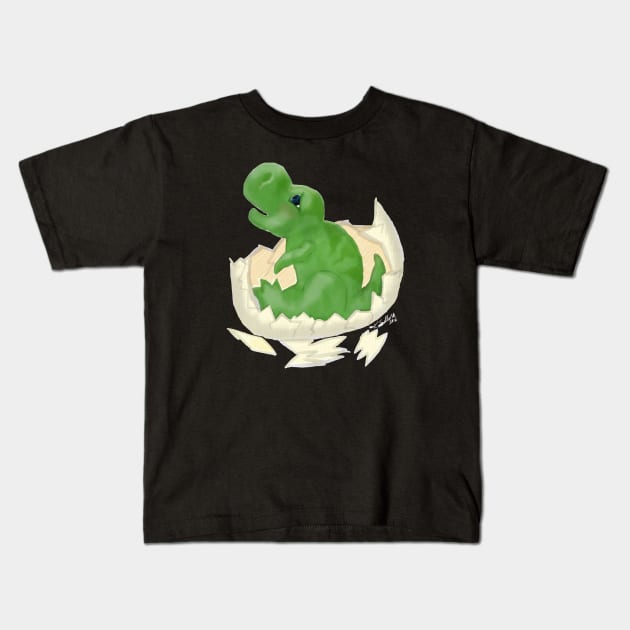 Rawr! Kids T-Shirt by TimelessJourney